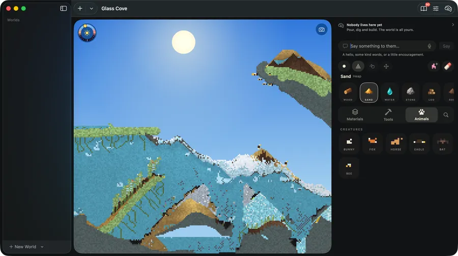 Glass Cove in the Mac app